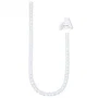 Nanocable Organizador de Cables Flexible 25 mm, Blanco, 3 m